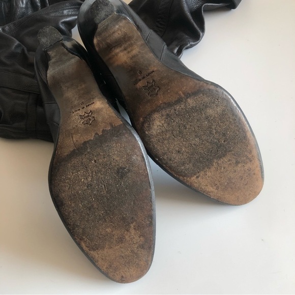 Nine West Leather Pull On Knee High Boots - Picture 16 of 16